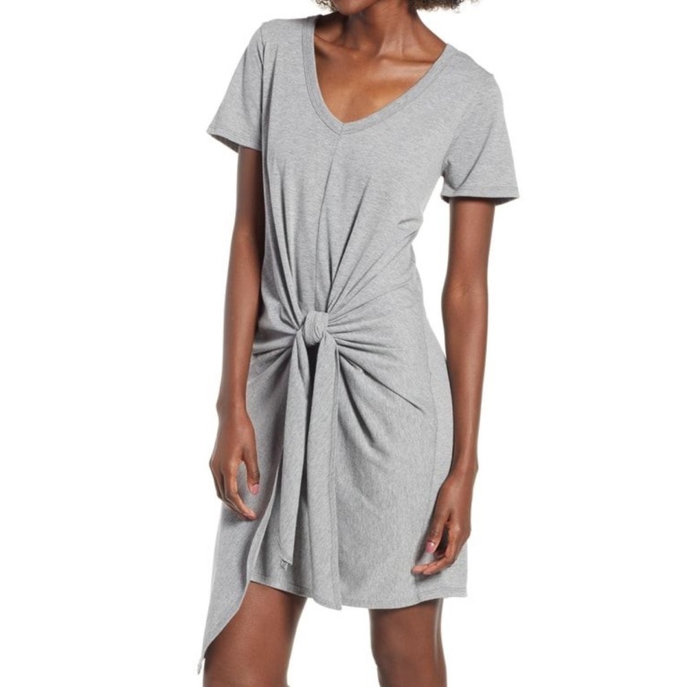 SOCIALITE Elegant Gray Wrap tie Knot Dress size Xs